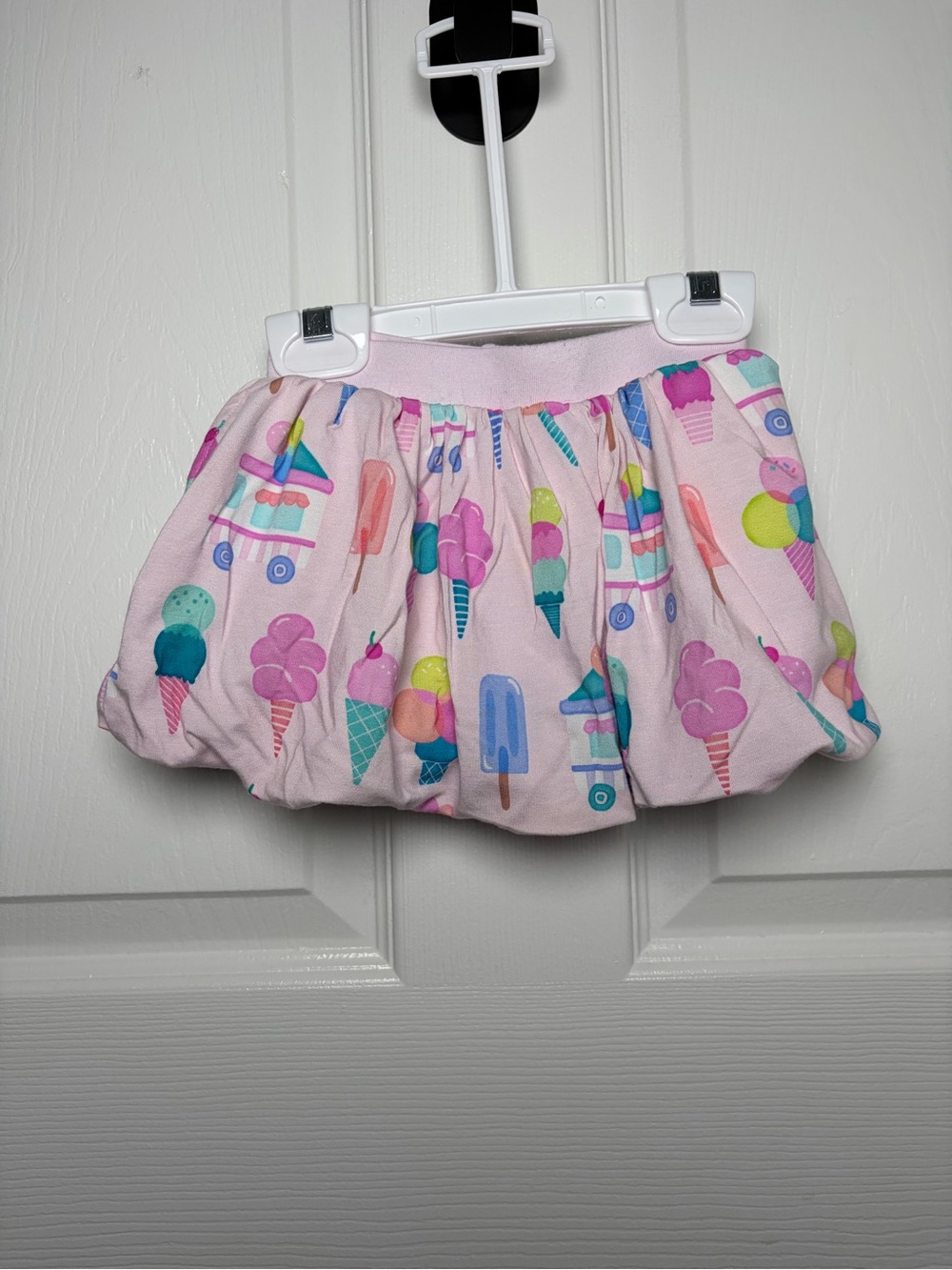 Little Sleepies Sweet Scoops Bubble Skort 12-18M Pink Bamboo EUC